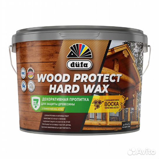 Антисептик Dufa Wood Protect Hard Wax декоративный