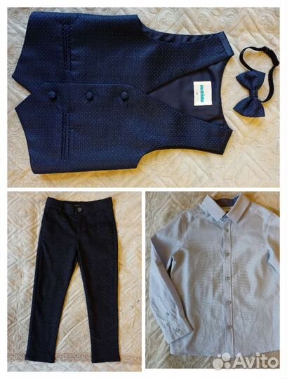 Брюки Рубашки Жилетка 110-116 Acoola