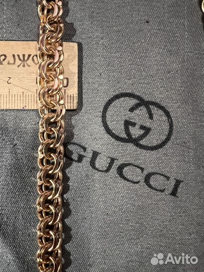 Золотая цепь бисмарк 585* 64 см новая