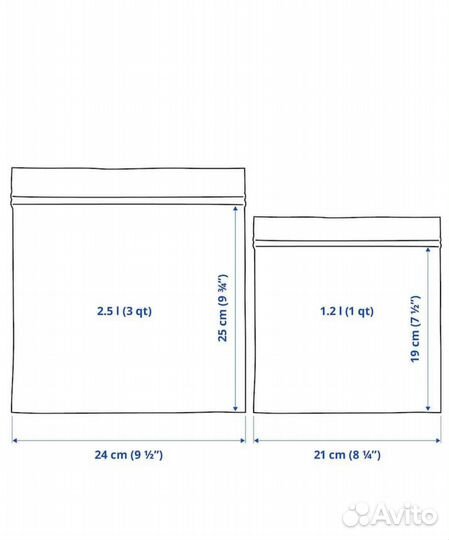 Пакеты зип лок IKEA