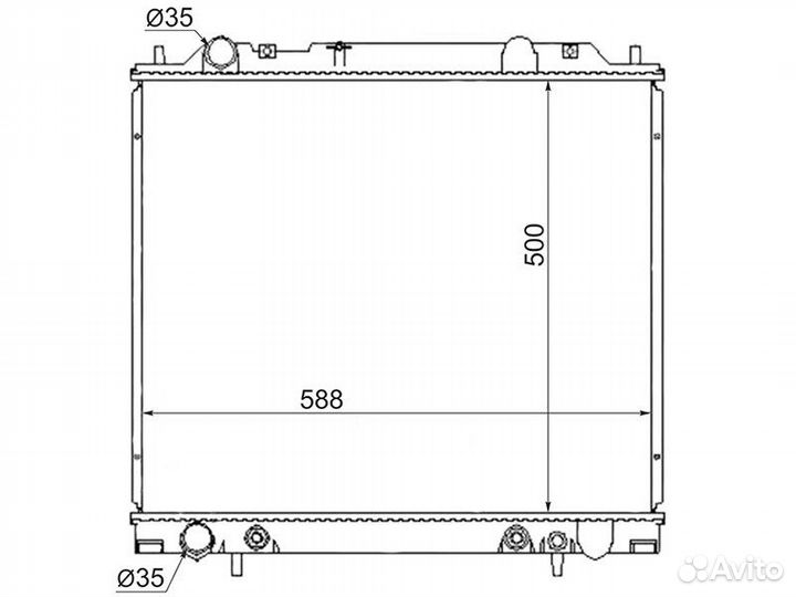 Радиатор Mitsubishi Delica 94-07