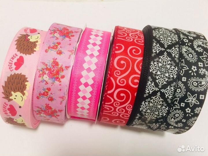 Ленты репсовые с рисунком