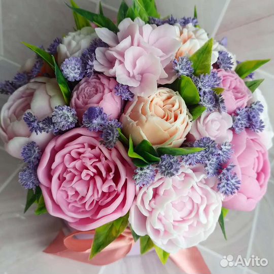 Шикарные букеты из мыла