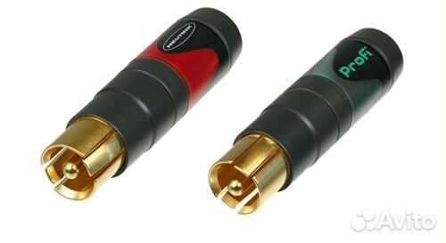 Neutrik NF2C-B/2 Кабельный разъем RCA male, пара