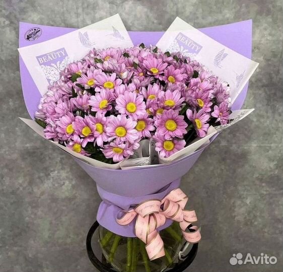 Букет цветов с Хризантемами