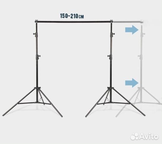 Стойки для фона и хромакея 2х2м (комплект)