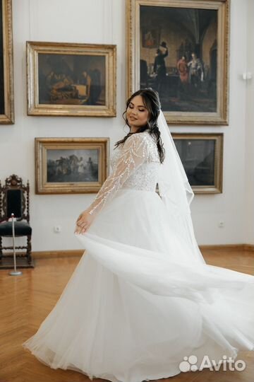Свадебное платье 52 54 56