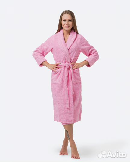 Махровый халат с именной вышивкой на заказ