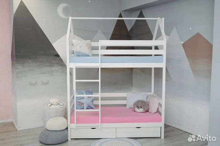 Кровать подростковая береза