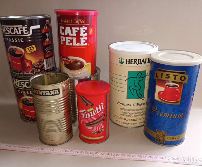 Банки жестяные и стеклянные