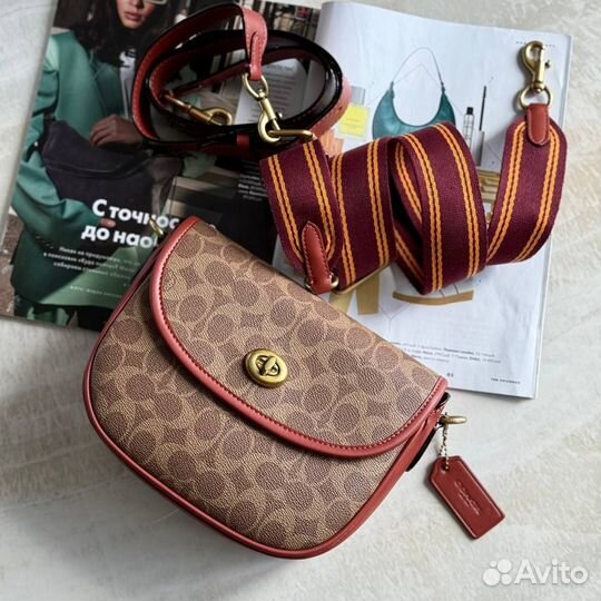 Сумка женская седло coach