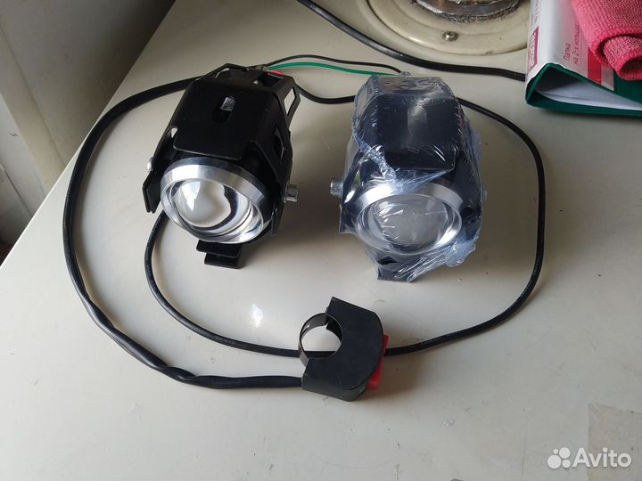 Линзованые фары для мотоцикла