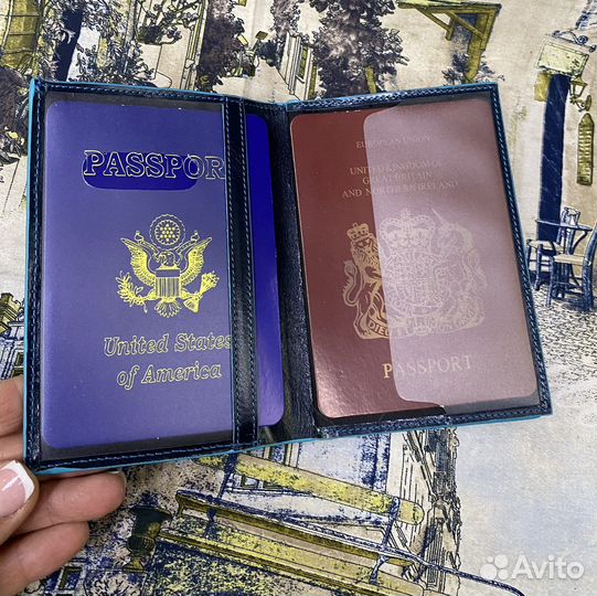 Кожаная обложка для автодокументов