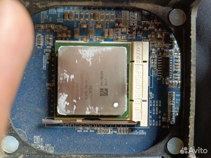 Материнская плата с процессором