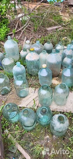 Стеклянные бутыли 10 и 20л