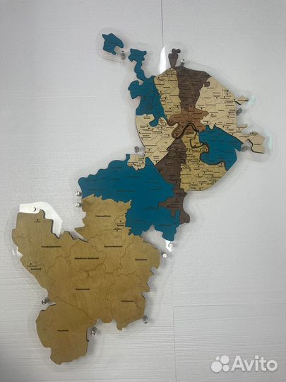 Настенная карта Москвы и Новой Москвы