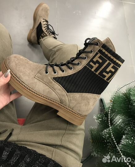 Ботинки женские замшевые весенние