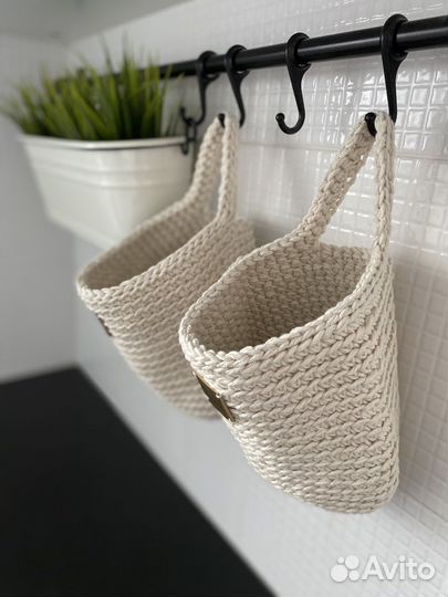 Корзина подвесная из хлопка