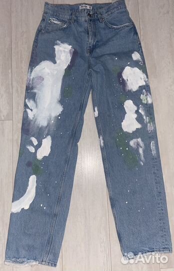 Джинсы широкие