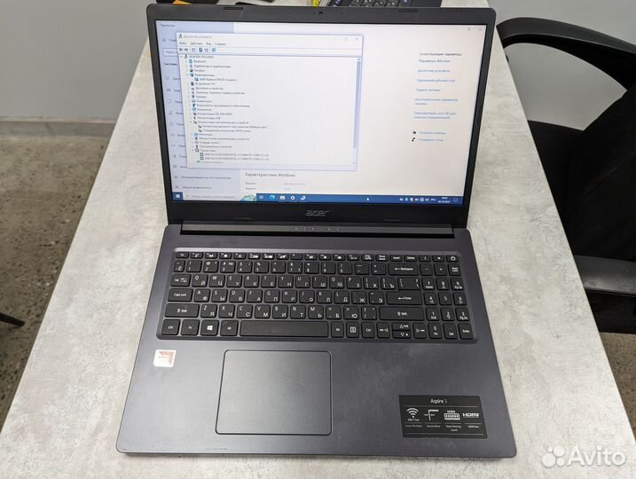 Ноутбук acer Aspire 3 2дра/4Gb/SSD 128
