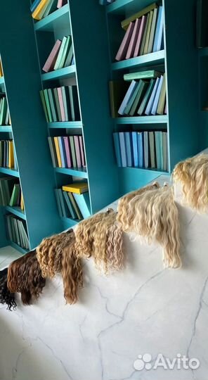 Волосы натуральные, 50см, Долями