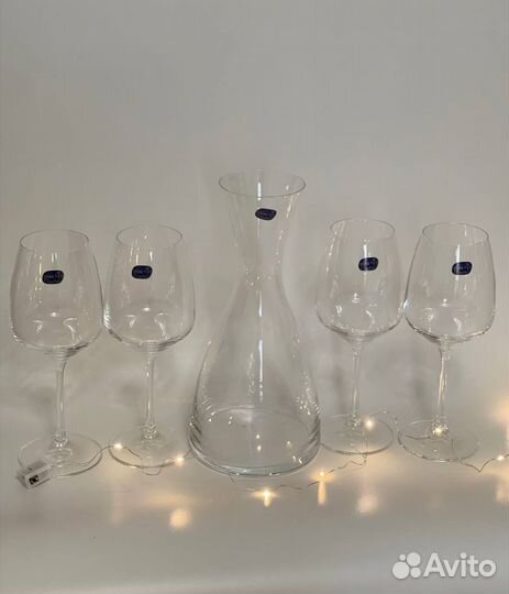 Набор бокалы и декантер Crystalex bohemia