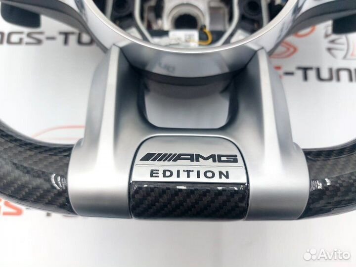 Руль Mercedes 63 AMG Edition карбон круиз контроль