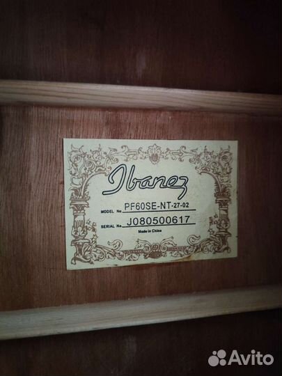 Акустическая гитара Ibanez PF60SE-NT (Массив)