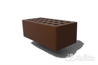 Облицовочный кирпич 1,4 нф шоколад М-150 сзлк