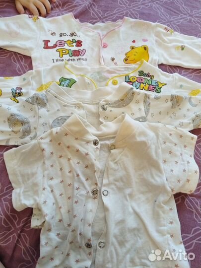Вещи пакетом на девочку до 0 до 6мес