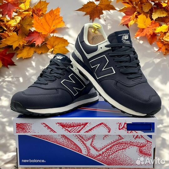 New Balance 574 кожаные