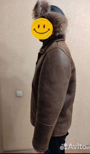 Дублёнка мужская 50 зимняя теплая