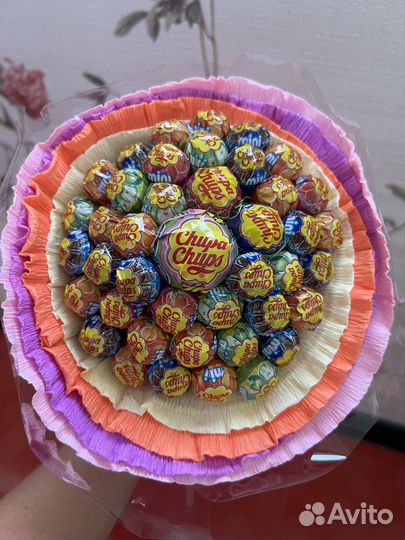 Букет из чупа-чупсов