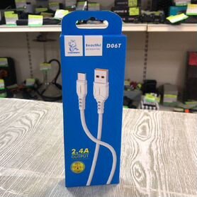 USB Кабель Type-C, 2.4A, 1м, Denmen D01T, черный O