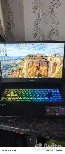 Игровой ноутбук msi katana 17