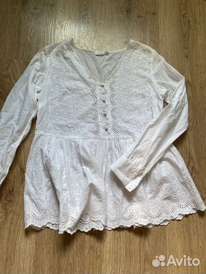 Блузка белая женская размер м