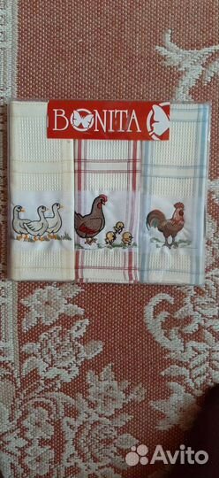 4 набора вафельных полотенец