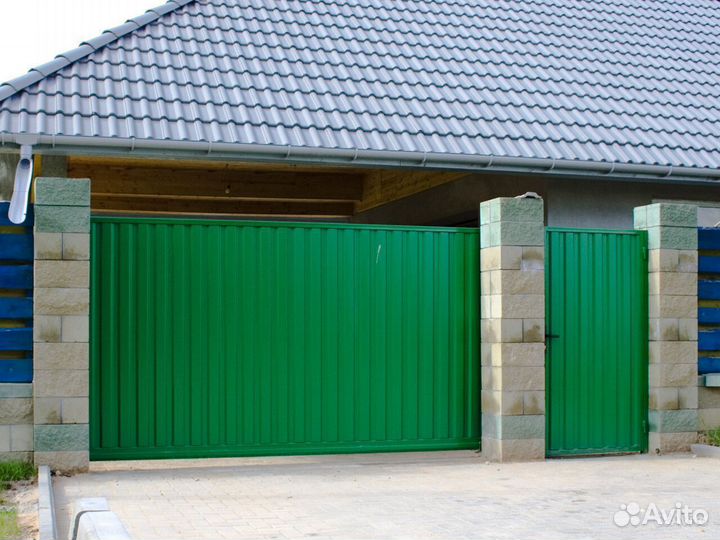 Откатные ворота под ключ