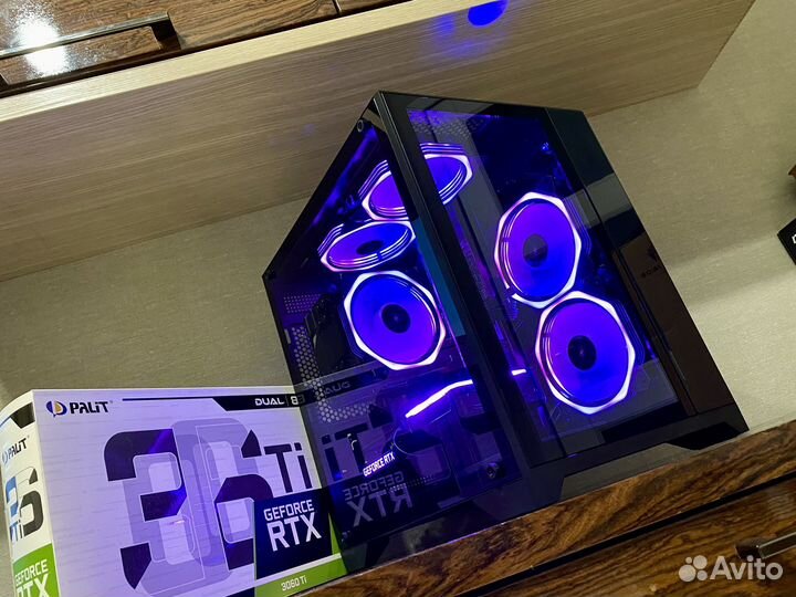 Игровой пк RTX 3060Ti, Ryzen 5 5500, 16DDR4, 512m2