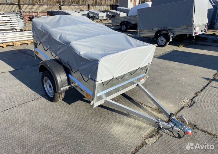 Прицеп Спутник 1,7V c тентом