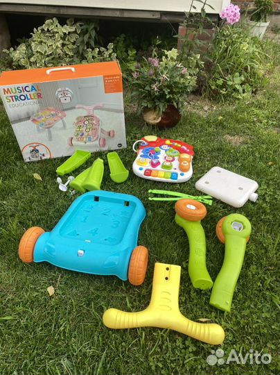 Ходунки каталка 2 в 1 трасформер стол