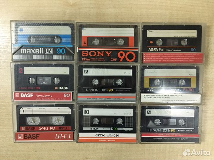 Аудиокассеты TDK sony JVC basf maxell