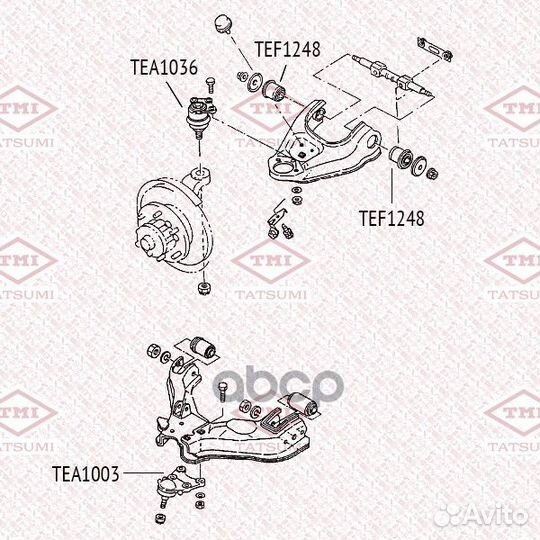 Опора шаровая TEA1003 tatsumi