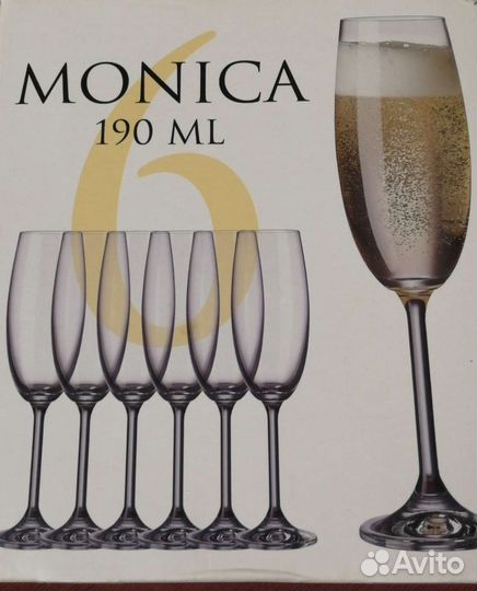 Фужеры Crystalex Monica 190 мл