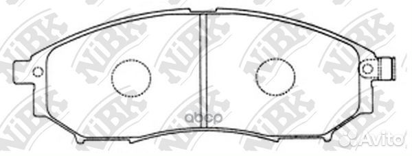 Колодки передние (nissan murano (Z50, Z51), NAV