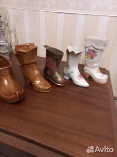 Фарфор керамика статуэтки сапожки декоративные