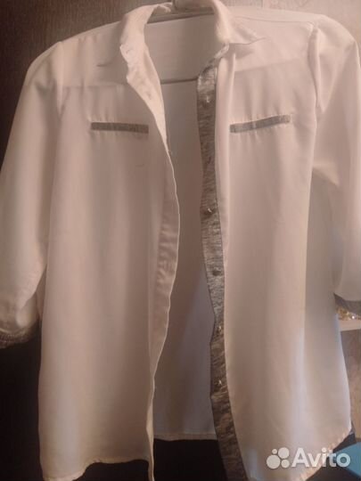 Школьные белые блузки 44-46 размер
