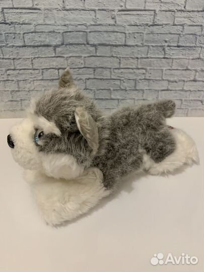 Реалистичная Мягкая игрушка aurora Собака Хаски