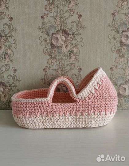 Люлька переноска для кукол 40х20 см