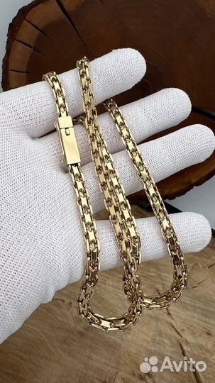 Золотая цепь двойной якорь